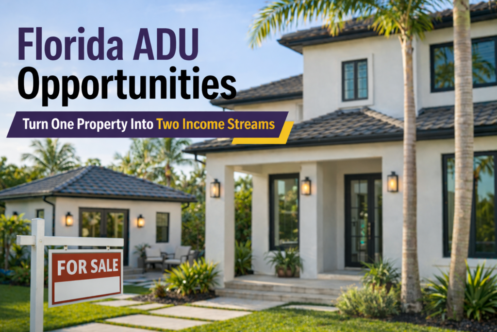 ADU in Florida backyard cottage